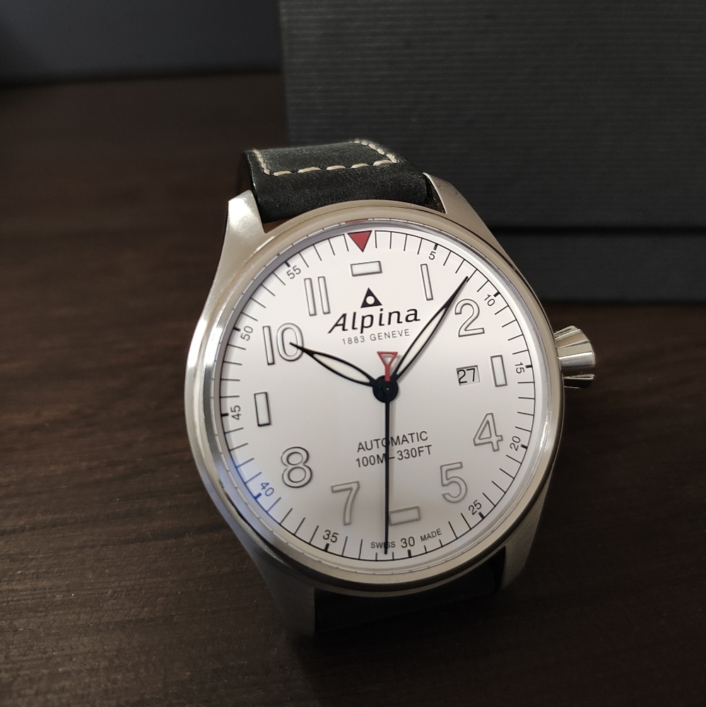Alpina Startimer Pilot (44mm, White Face)